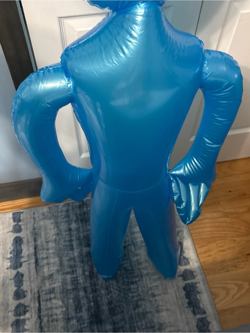 Blue Inflatable Alien Figure - Picture 4 of 4